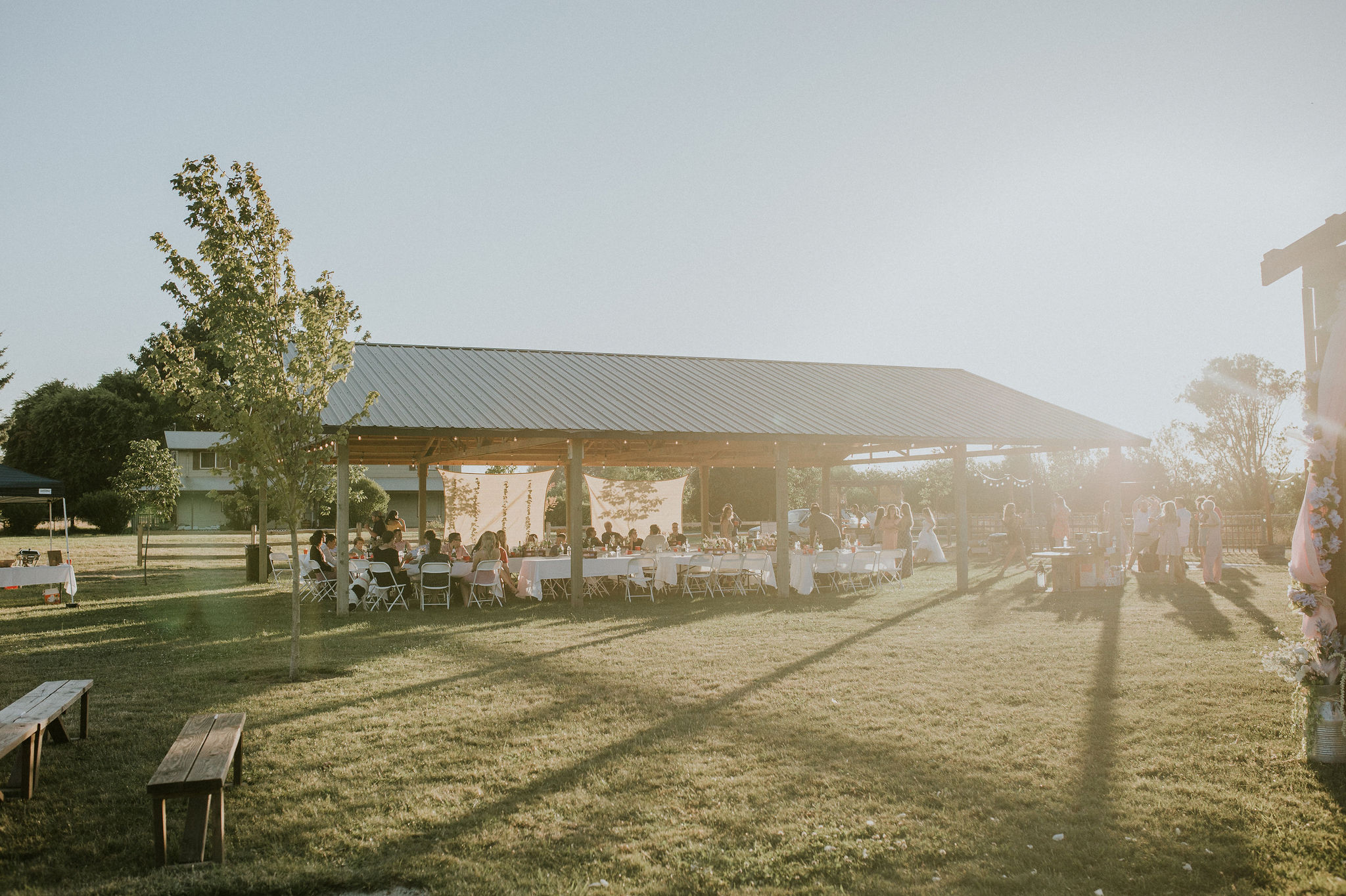 The Moore wedding reception at Creekside Farm